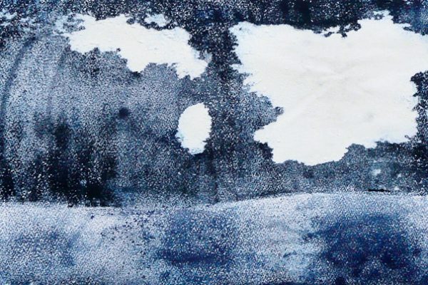 'Liggende', L 60 x B 30, Monoprint, 2015